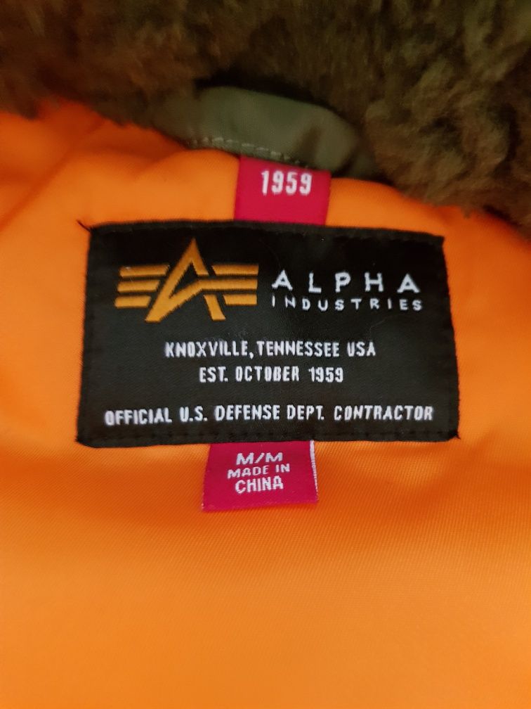Куртка аляска alpha industries slim fit N- 3b