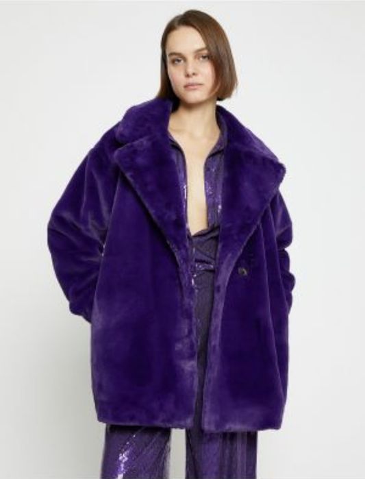 Haina blana sintetica violet nr.XXL Noua