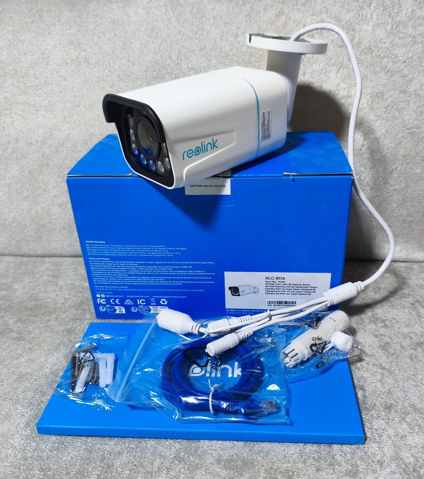 Камера Reolink RLC-811A (P430) 8MP 4K PoE 5X Zoom IP
