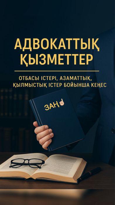Адвокат 24/7. Қылмыстық істер, арест шешу ж/е т.б кез келген қызметтер