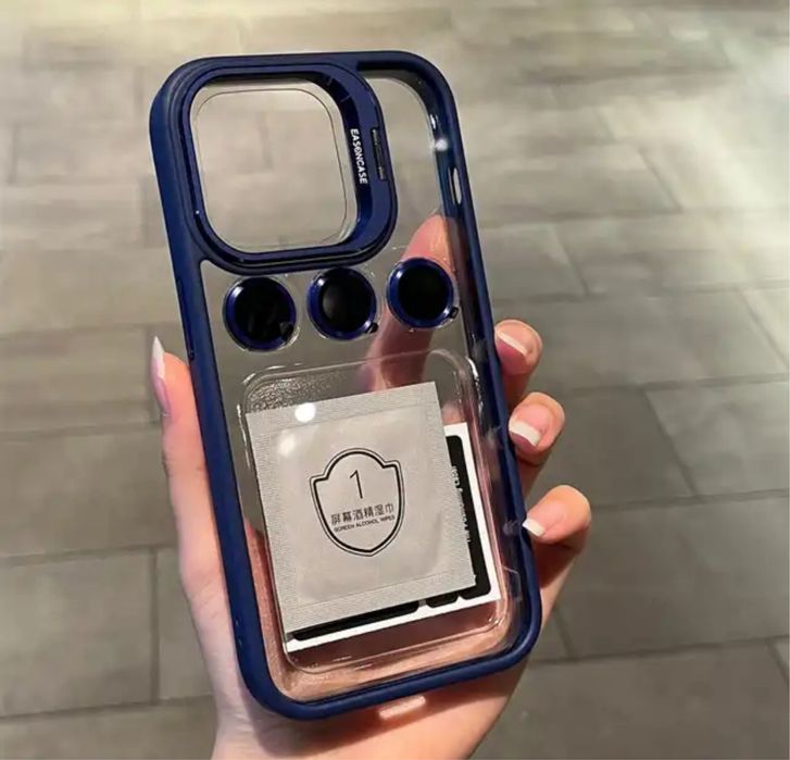 Iphone 14/15/16/PRO/PLUS/PRO MAX - Husa Hybrid + Folie Camera Lens