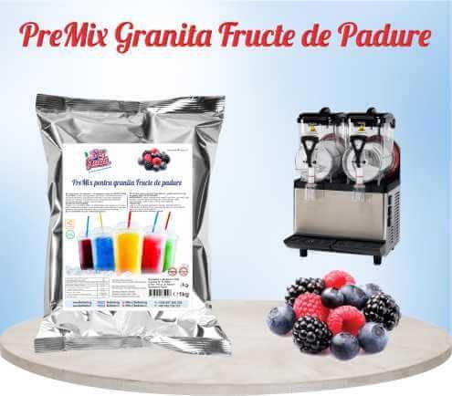 Premix pentru Granita Fructe de Padure | Don Gelato (1000g /5-6 L Apa)