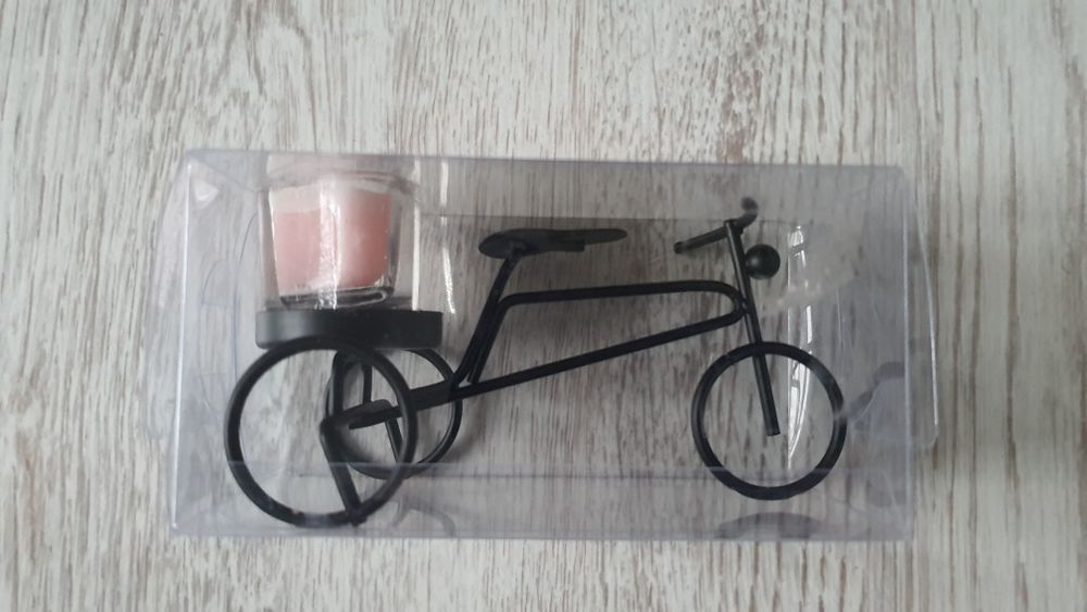 Suport pentru lumanari forma bicicleta