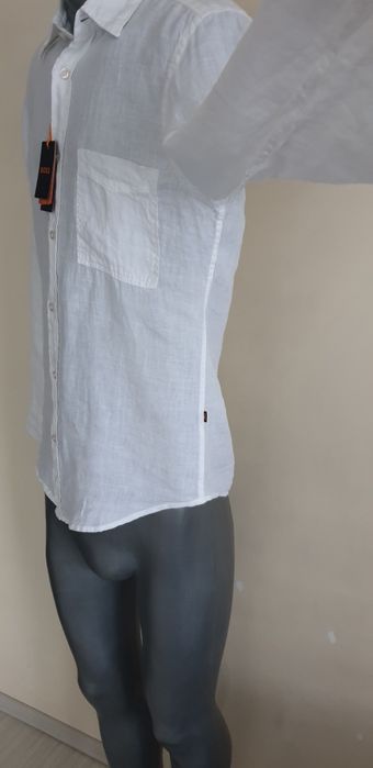 Hugo Boss Relegant_6  Len  Regular Fit / S ОРИГИНАЛ! Мъжка Ленена Риза