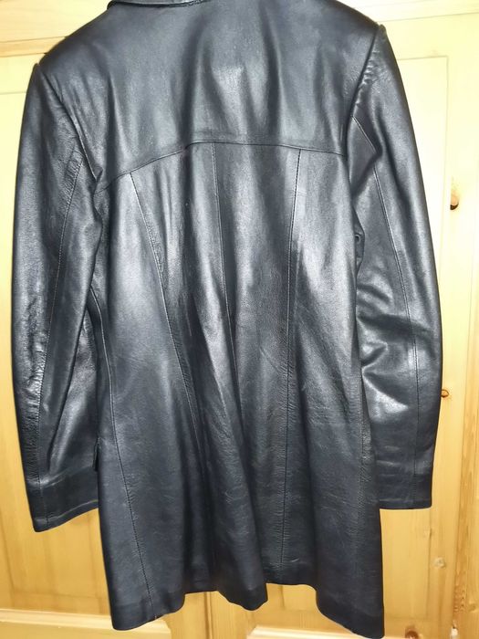 Haina dama de piele naturala ; trei sferturi