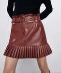Fusta scurta ZARA imitatie piele S