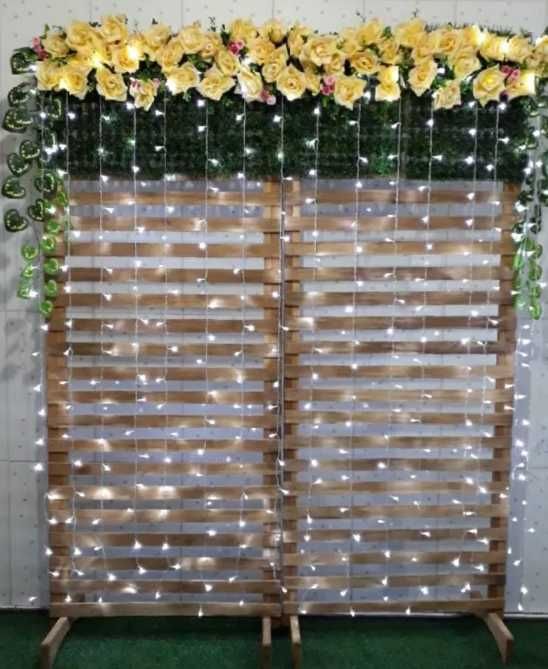 LED Завеса 3 х 3 м Син цвят BLUE 420лампи с Опция Снаждане