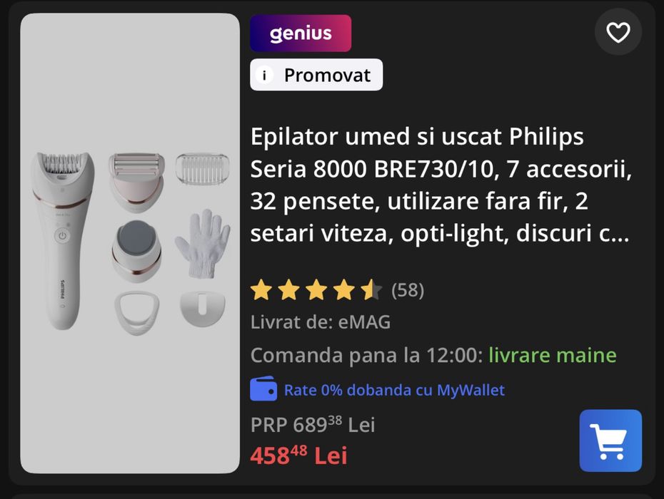 Epilator Philips 8000