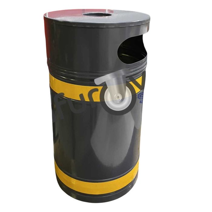 Метално парково кошче за отпадъци 50 л - с пепелник