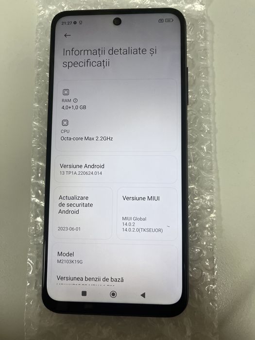 Xiaomi Redmi Note 10 5G 64GB Gray ID-nkx101