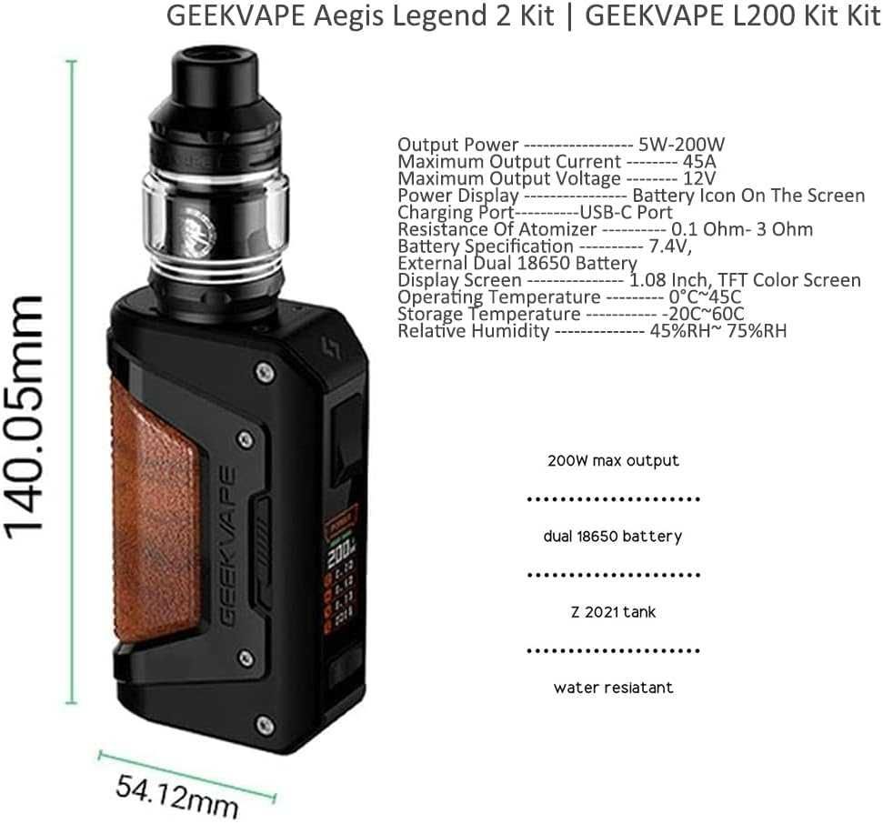 Kit Tigara Electronica Geekvape Aegis Legend 2 200w,REDUS de la 410RON