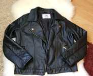 Geaca imitatie piele culoare neagra fete varsta 9-10 ani de la YD