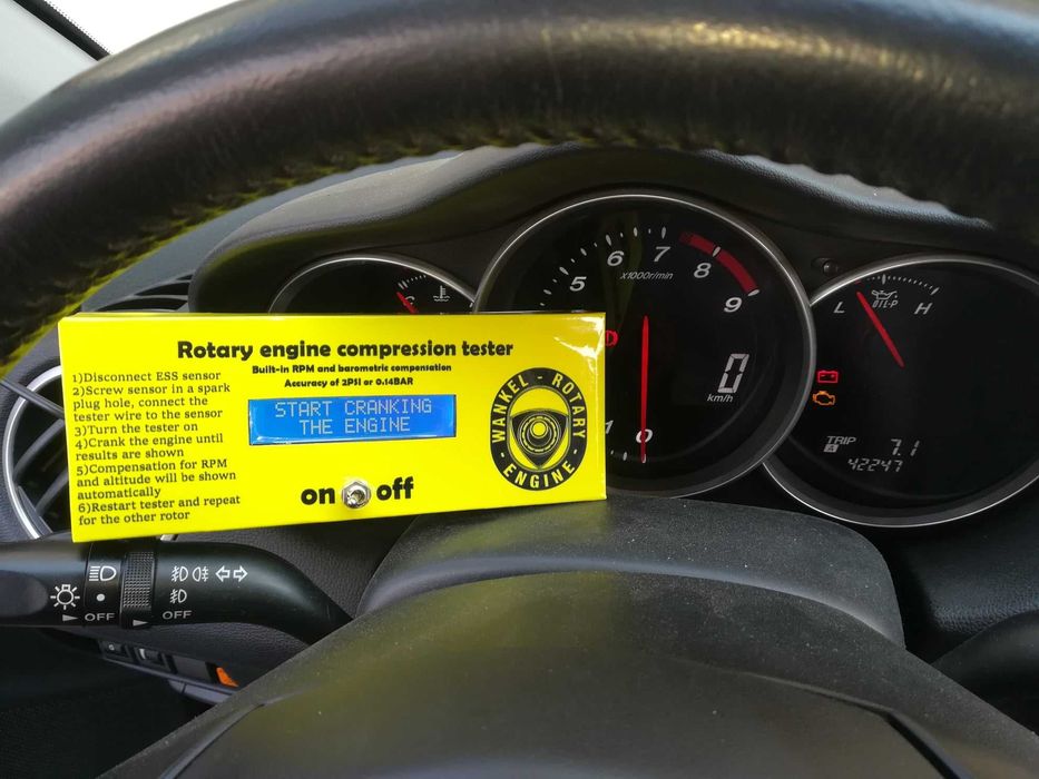 Test compresie rotativ wankel Mazda RX8 tester diagnoza