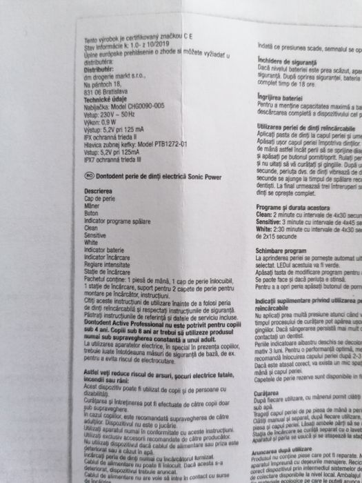 Periuță de dinți electrică