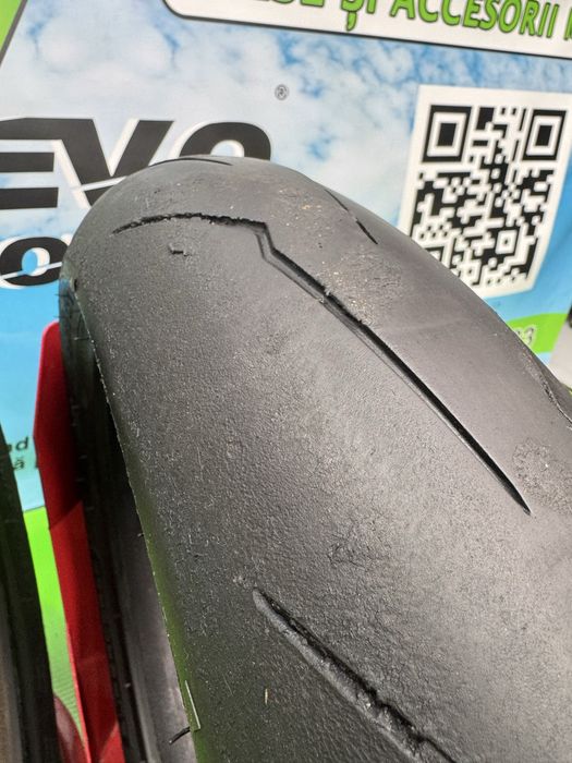 Set Anvelope Moto 120 70 17 Si 180 55 17 Pirelli 2022 Semislick Set125