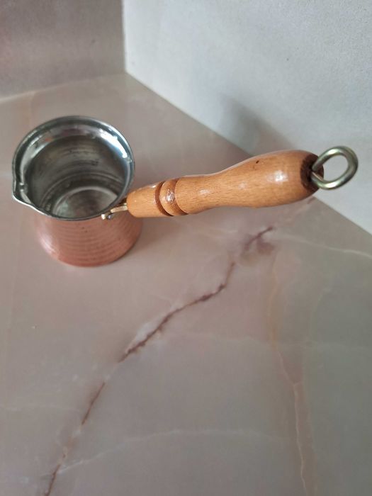 IBRIC SI CANA  din cupru stanate.