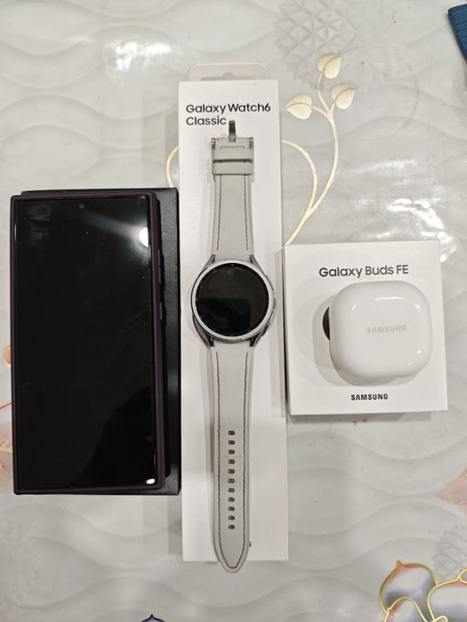Samsung S24 Ultra+Galaxy watch 6 classic 46 + galaxy buds fe