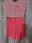 Rochie casual fetițe dubla utilizare bluză colant/ rochie 122