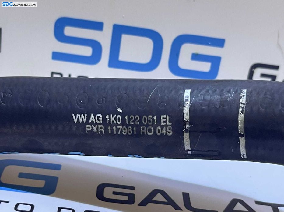 Furtun Conducta Cot Cuplaj Senzor Temperatura Radiator Apa Volkswagen Golf Plus 1.9 TDI BKC BRU BXE BXF 2004 - 2008 Cod 1K0122051EL