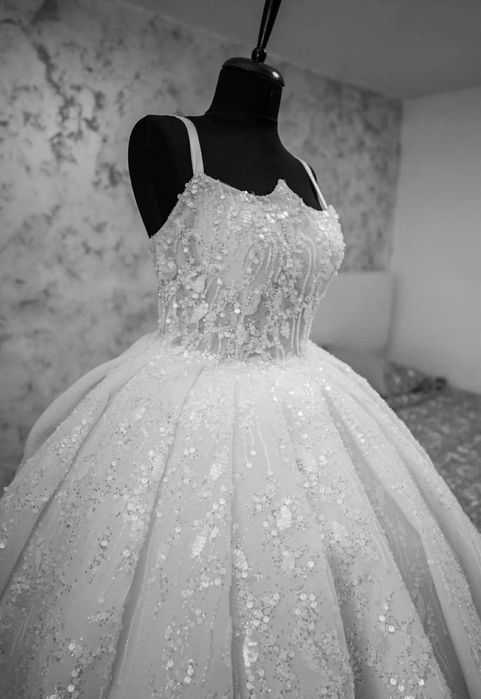 Rochie de mireasă cu corset (merge la xs-m