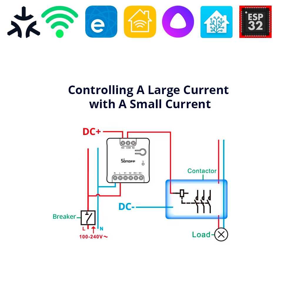 Sonoff Mini D Dry Contact - Умный реле с сухими контактами