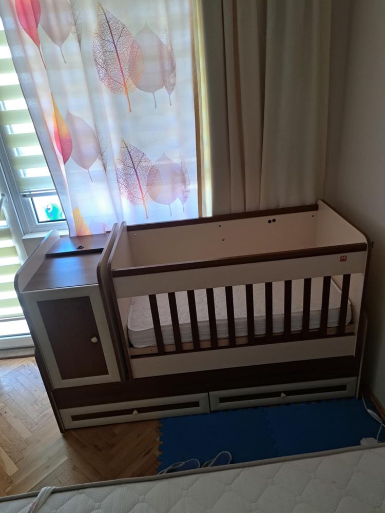 Детско дървено легло 3 в 1