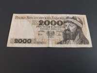Bancnota 2000 Zloty 1982 Polonia