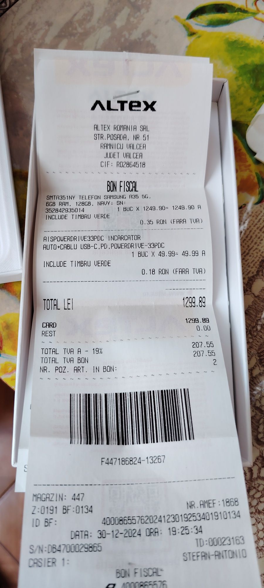 Samsung A35 5g impecabil