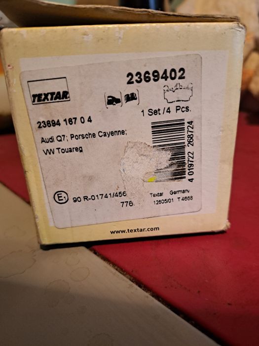 Plăcuțe frână Audi Q7, VW Touareg, Porsche Cayenne.