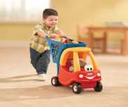 Детска количка за пазаруване Little Tikes, червена