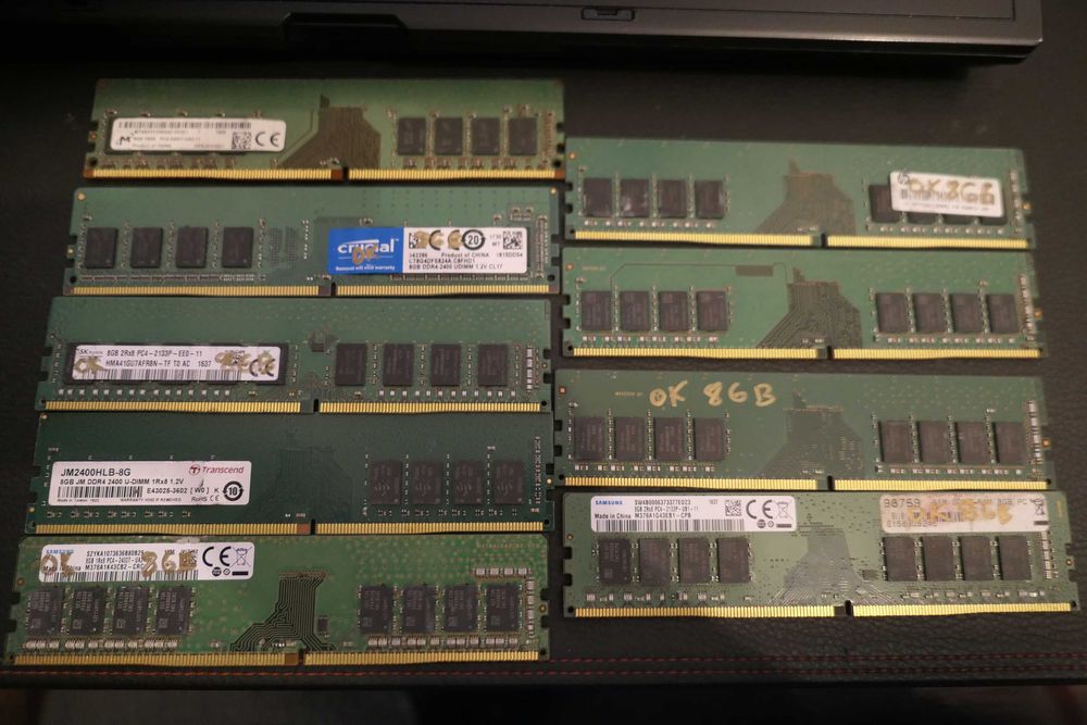 8 GB DDR4 Memorie Ram 4 GIGA Micron Crucial Hynix Transcend Samsung