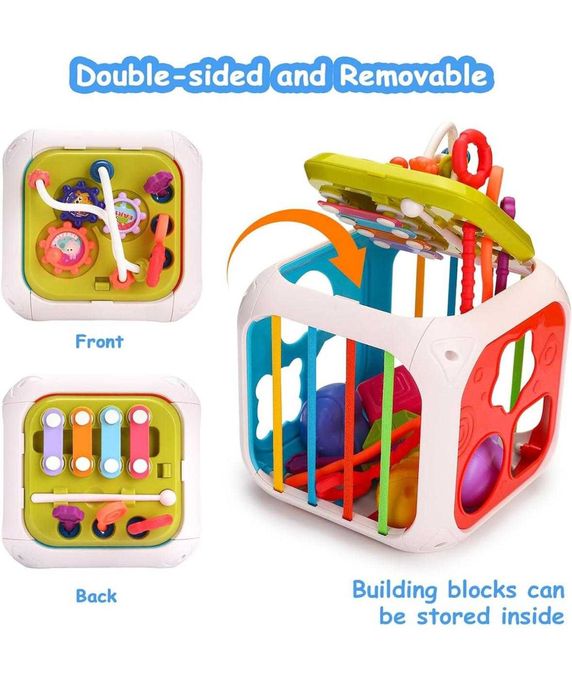 VÂND Jucărie cub educativ interactiv, 7 in 1, Montessori