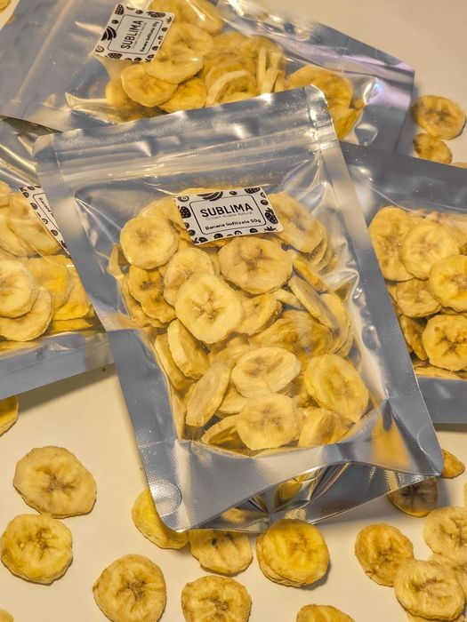 Banane liofilizate – ingredient natural pentru producție
