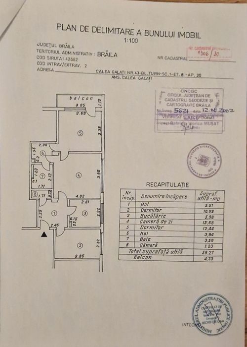 Apartament 3 camere