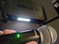 Microfon wireless Shure glxd4 / beta 58A nu Sennheiser NU trimit