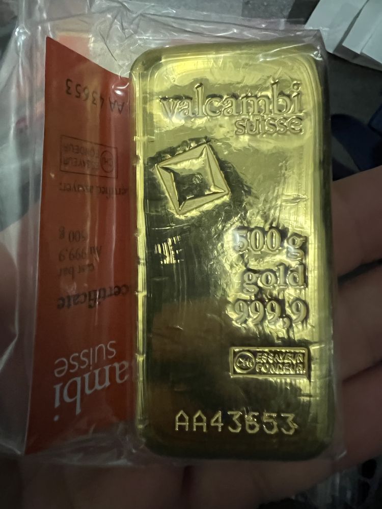 500гр чисто злато Австрия / Швейцария 999,9