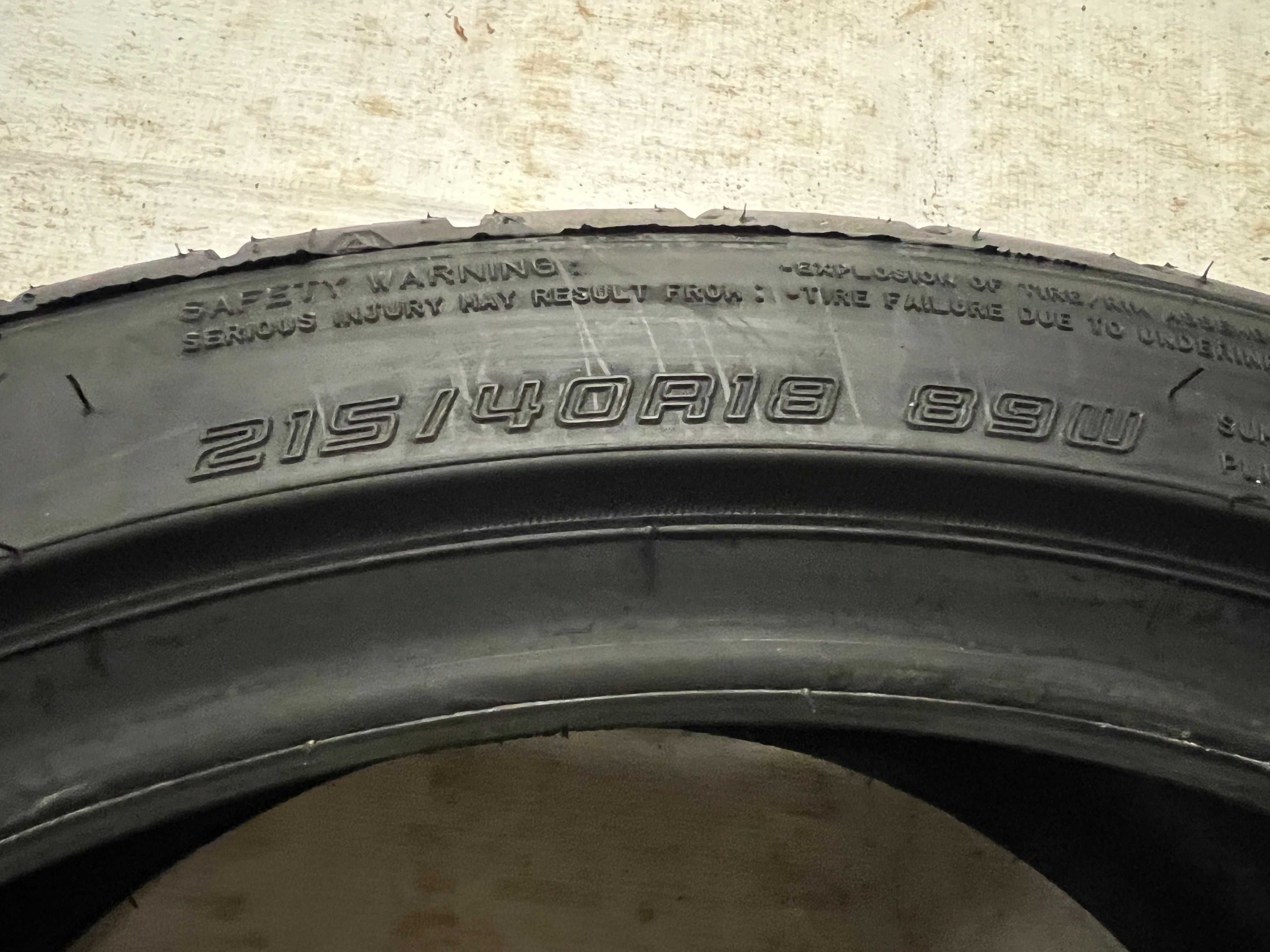 4 Нови летни гуми 215/40R18 Falken ZIEX ZE310 EcoRun 89W с борд