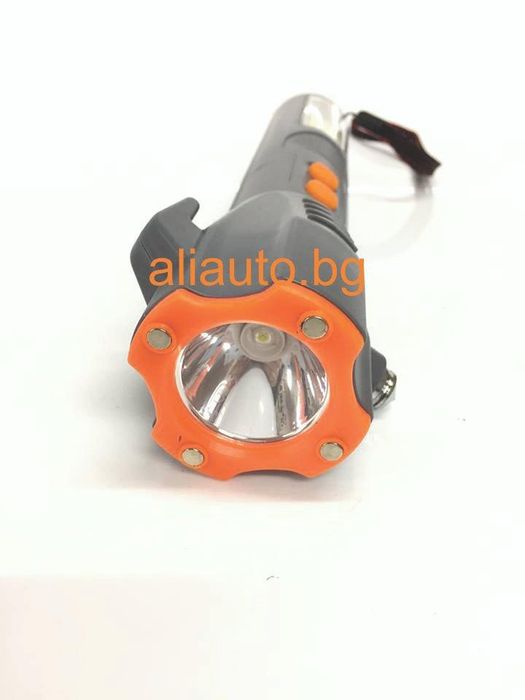 Работна лампа/ Фенер, Авариен чук, Предпазен нож USB 5v