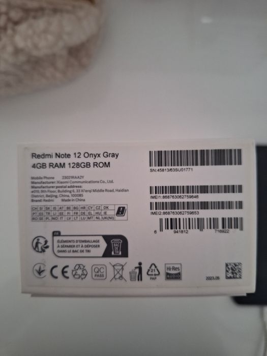 Redmi Note 12 Onyx Gray
