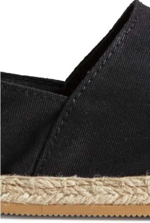 Espadrile negre H&M