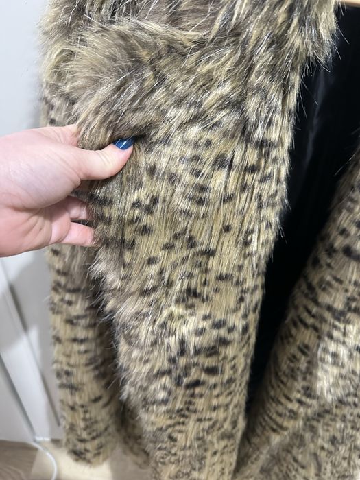 Haina blana artificiala ANIMALPRINT MANGO