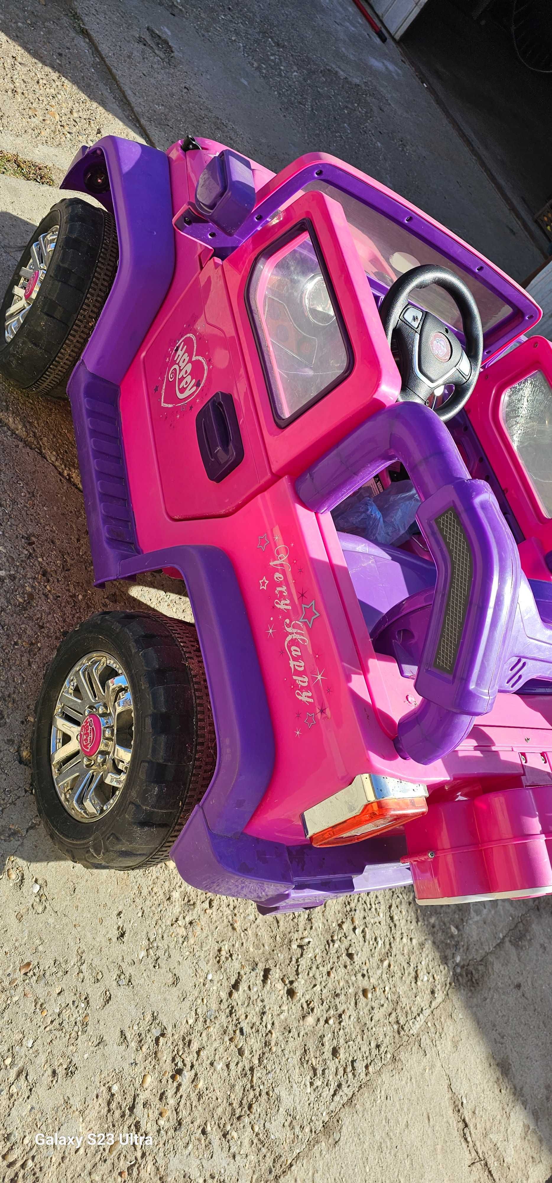 Masinuta electrica Jeep ReBack roz