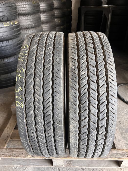 2 anvelope camion directie 215/75/17.5 , Continental !