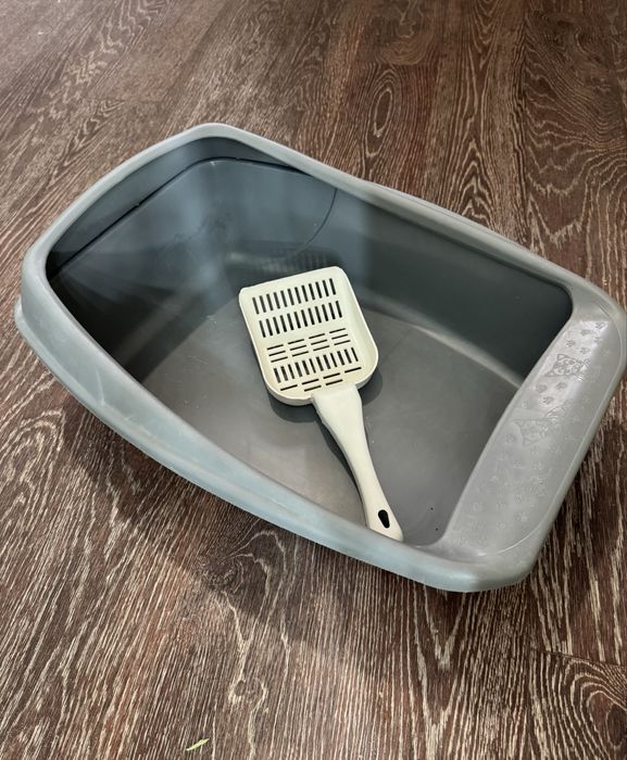 Лоток для кота или кошки + наполнитель и лопатка (торг)