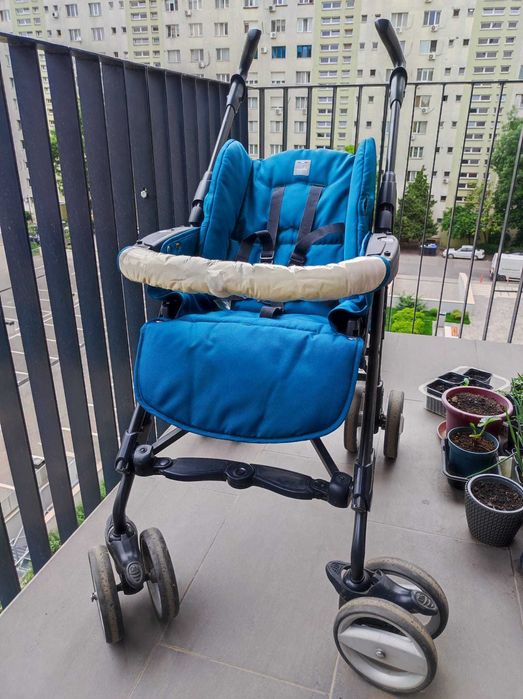 Carucior 3 in 1 Cam Combi Tris, Turcoaz (Landou, Carucior, Scaun Auto)