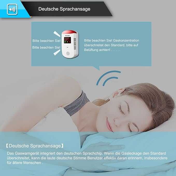 Детектор за газ MKANG, газ детектор за течове на пропан-бутан/газ