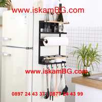 Магнитен органайзер за хладилник, бял и черен