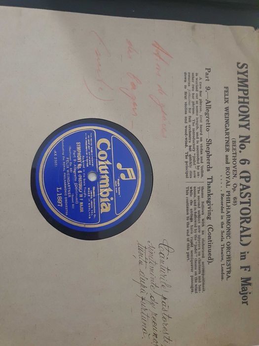 Album cu 5 placi vinil Simfonia nr. 6 Pastoral (Beethoven)