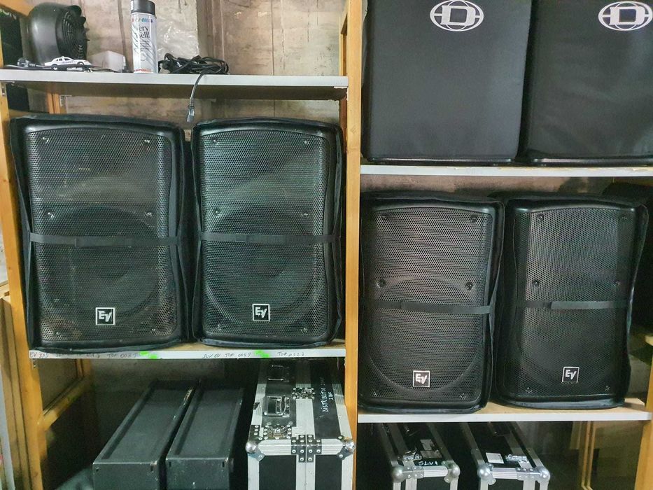 Vand boxe Ev ZX5 , RCF TT25 , dynacord , Amp Powersoft, truss, lumini