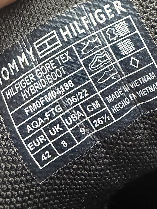 Tommy Hilfiger Водоустойчиви боти с технология Gore-tex, черни, 42
